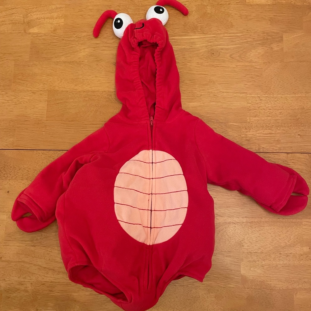 Lobster/crab costume for baby